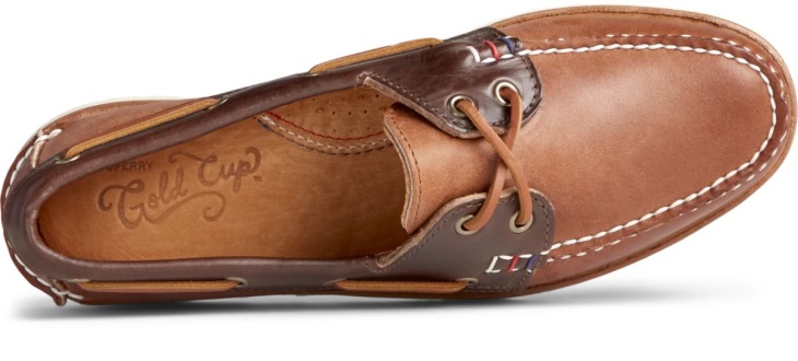 Sperry Gold Cup Handcrafted in Maine Boat Shoe Walnut Brown