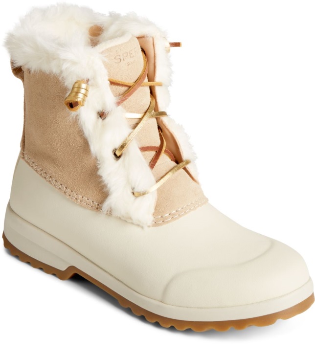 Sperry Maritime Repel Suede Snow Boot Thinsulate Sand