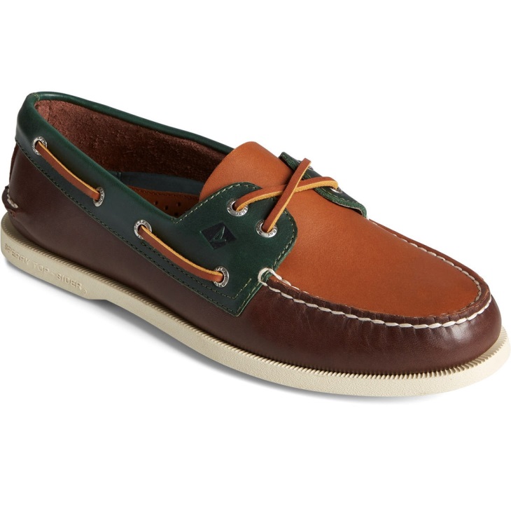 Sperry Men's Authentic Original 2-Eye Tri-Tone Shoes Brown