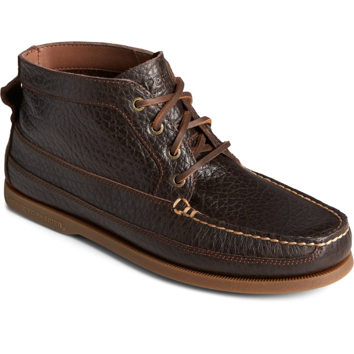 Sperry Men's Authentic Original Boat Chukka Tumbled Boots Brown