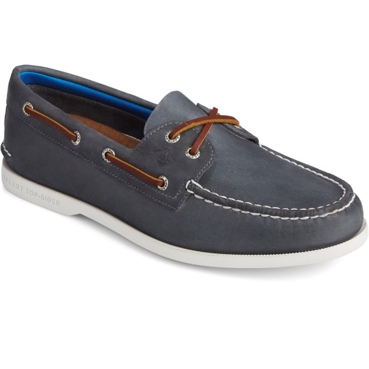 Sperry Men's Authentic Original PLUSHWAVE Washable Boat Shoe Navy