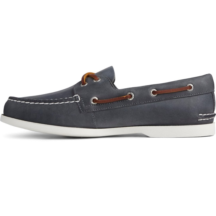 Sperry Men's Authentic Original PLUSHWAVE Washable Boat Shoe Navy