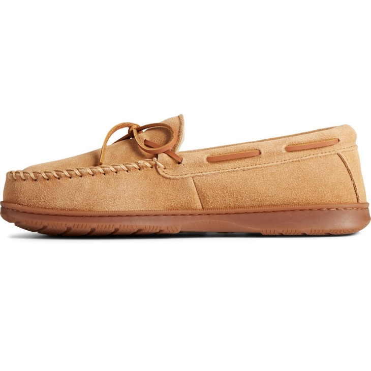 Sperry Men's Doyle Moccasin Slippers Cinnamon