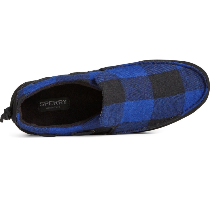 Sperry Men's Moc-Sider Buffalo Check Shoes Blue