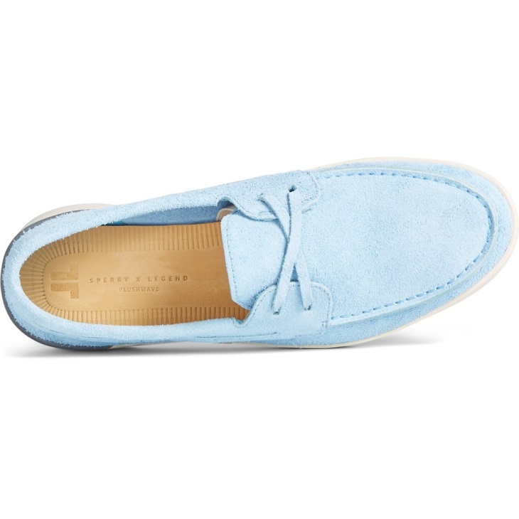 Sperry Men's Sperry x John Legend Plushwave Slip On Boat Shoe Blue