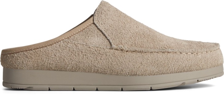 Sperry Moc-Sider Suede Slip On Taupe