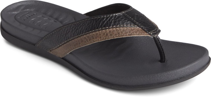 Sperry PLUSHWAVE Dock Flip Flop Black
