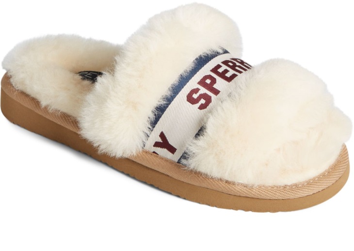 Sperry Romy Shearling Slide Slipper Natural Shearling