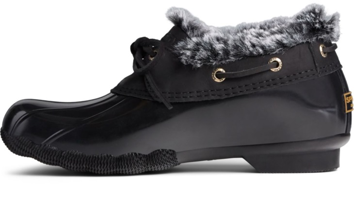 Sperry Saltwater 1-Eye Cozy Duck Boot Black