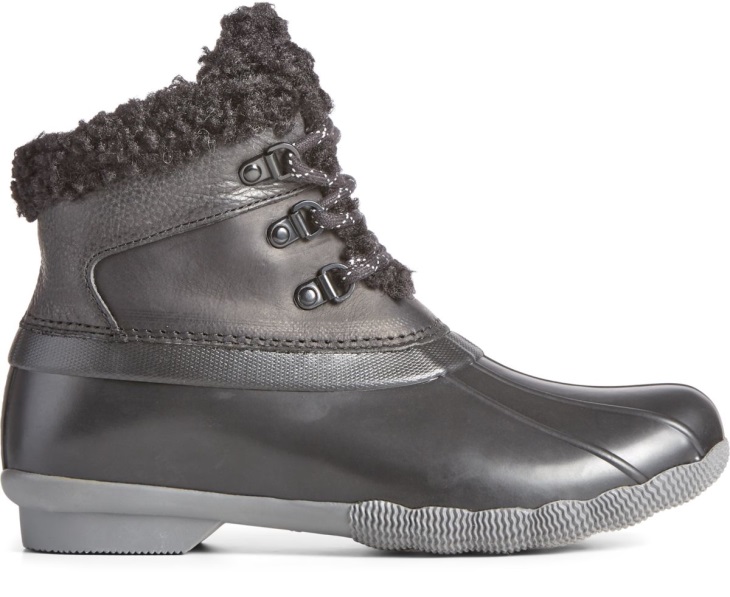 Sperry Saltwater Alpine Leather Duck Boot Black