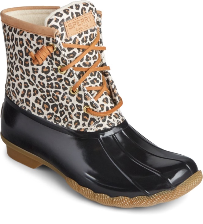 Sperry Saltwater Animal Print Duck Boot Multi
