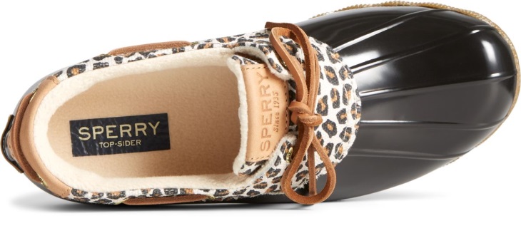 Sperry Saltwater Cheetah 1-Eye Duck Boot Tan