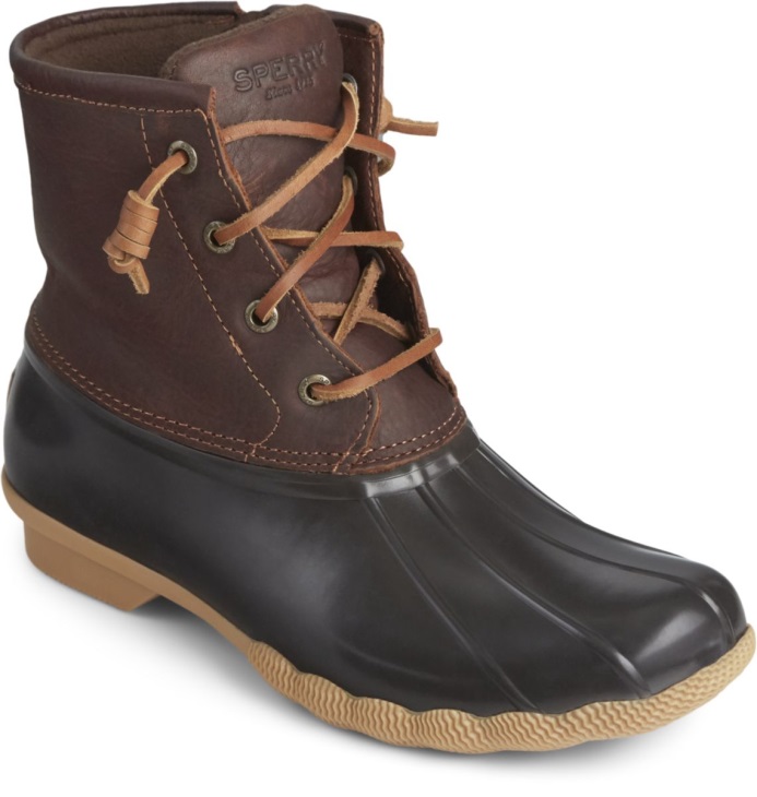 Sperry Saltwater Duck Boot Tan Dk Brown
