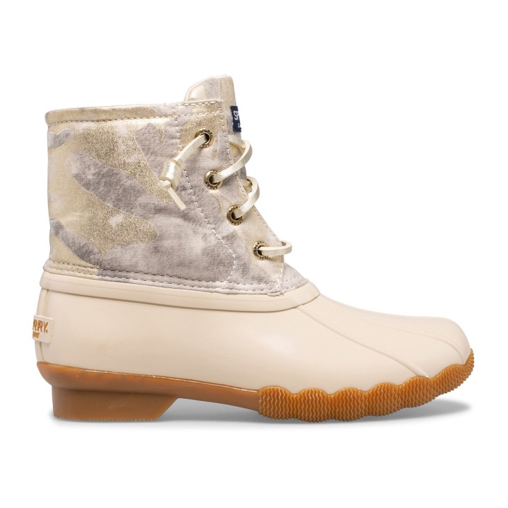 Sperry Saltwater Metallic Camo Duck Boot Oat