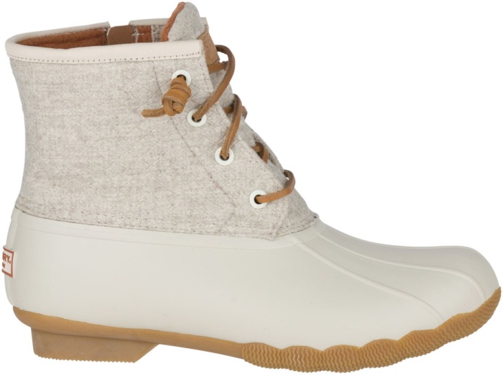 Sperry Saltwater Wool Embossed Duck Boot Thinsulate Oat