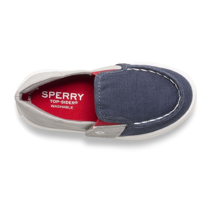 Sperry Salty Junior Washable Sneaker Navy Grey