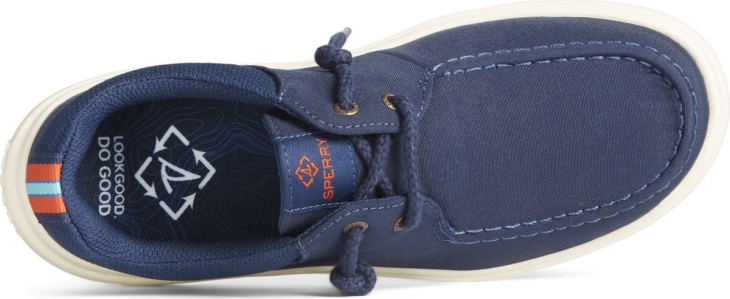 Sperry SeaCycled Captain's Moc Slip On Navy