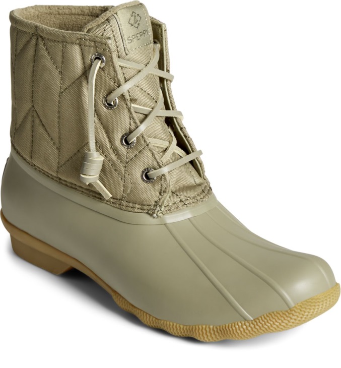 Sperry SeaCycled Saltwater Nylon Duck Boot Green
