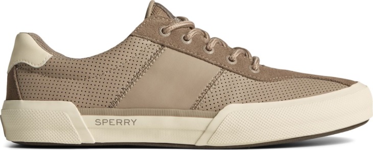 Sperry SeaCycled Soletide 2-Eye Sneaker Taupe