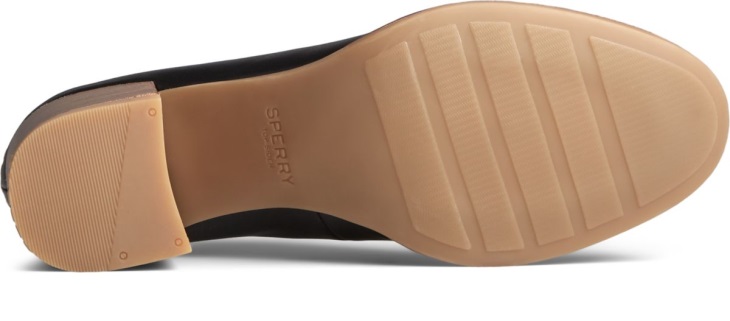 Sperry Seaport Penny Heel Leather Loafer Black