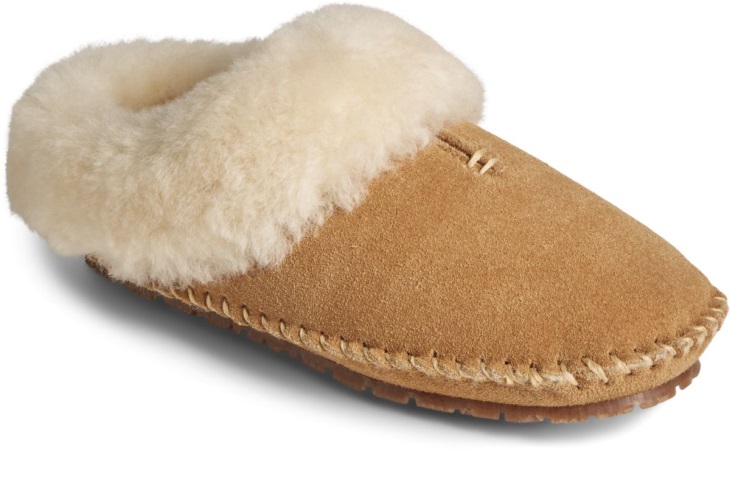 Sperry Shearling Clog Slipper Cinnamon