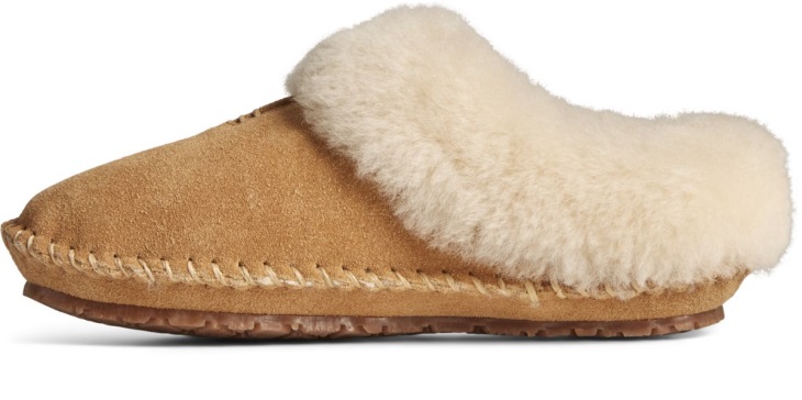 Sperry Shearling Clog Slipper Cinnamon