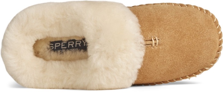 Sperry Shearling Clog Slipper Cinnamon