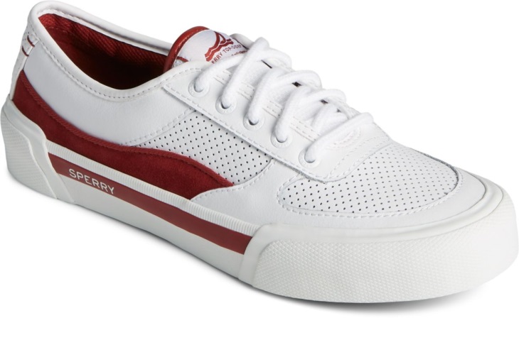 Sperry Soletide Retro Sneaker White Burgundy