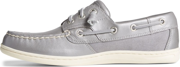 Sperry Songfish Pearlized Boat Shoe Grey