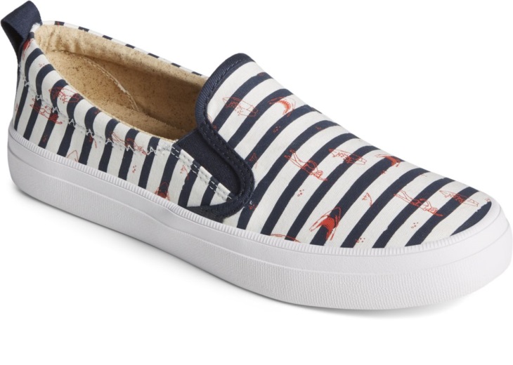 Sperry Sperry x JAWS Crest Twin Gore Stripe Slip On Sneaker Blue