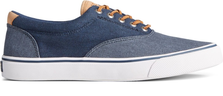 Sperry Striper II CVO Waxy Canvas Sneaker Navy Tonal