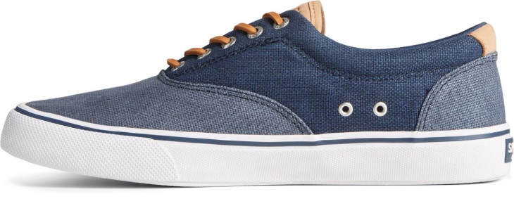 Sperry Striper II CVO Waxy Canvas Sneaker Navy Tonal