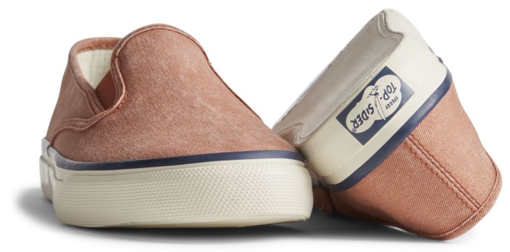 Sperry Unisex Cloud Slip On Deck Sneaker Washed Red