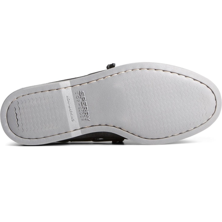 Sperry Women's Authentic Original 2-Eye PLUSHWAVE Checkmate Black