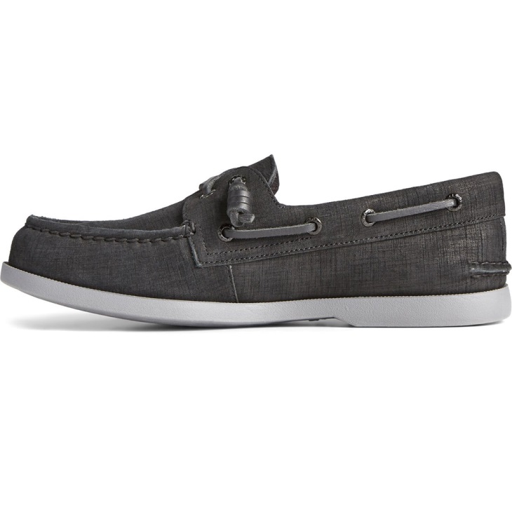 Sperry Women's Authentic Original 2-Eye PLUSHWAVE Checkmate Black