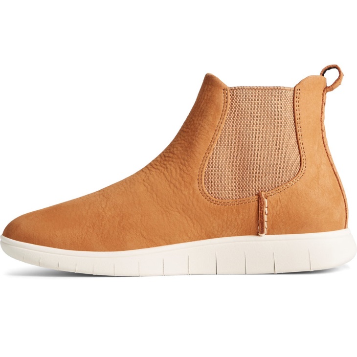 Sperry Women's Coastal Plushwave Chelsea Ankle Boots Tan