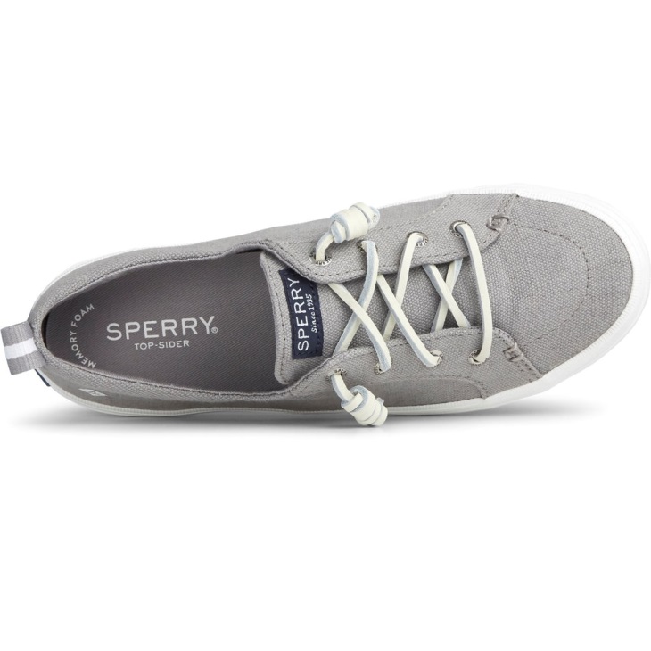 Sperry Women's Crest Vibe Linen Shoe Grey