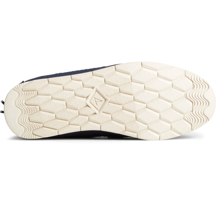 Sperry Women's Moc-Sider Nylon Slip On Navy