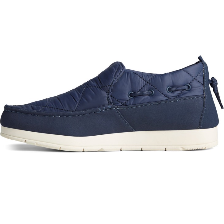 Sperry Women's Moc-Sider Nylon Slip On Navy