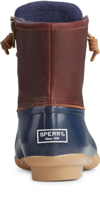Sperry Women's Saltwater Duck Weather Boot Tan Navy