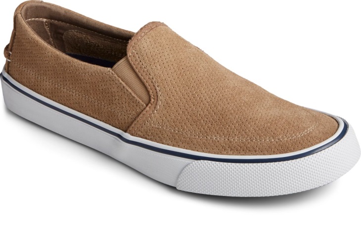 Striper II Twin Gore Perforated Slip On Sneaker Sperry Taupe