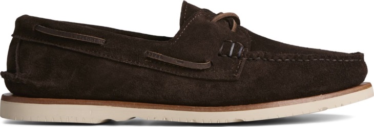 Sunspel x Sperry Authentic Original 2-Eye Suede Boat Shoe Ameretto Sperry