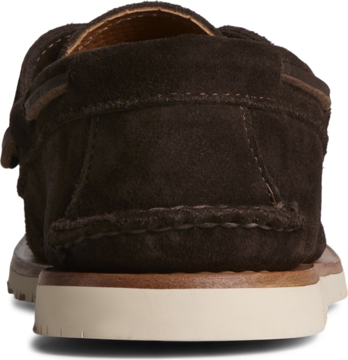 Sunspel x Sperry Authentic Original 2-Eye Suede Boat Shoe Ameretto Sperry