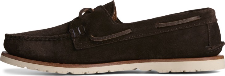 Sunspel x Sperry Authentic Original 2-Eye Suede Boat Shoe Ameretto Sperry