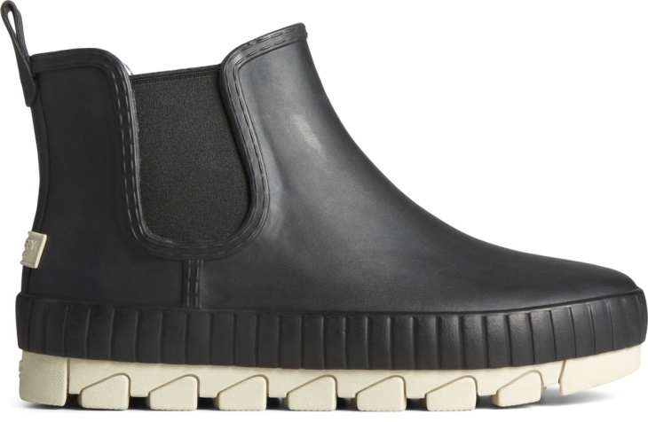 Torrent Chelsea Matte Rubber Rain Boot Black Sperry
