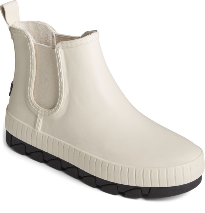 Torrent Chelsea Matte Rubber Rain Boot White Sperry