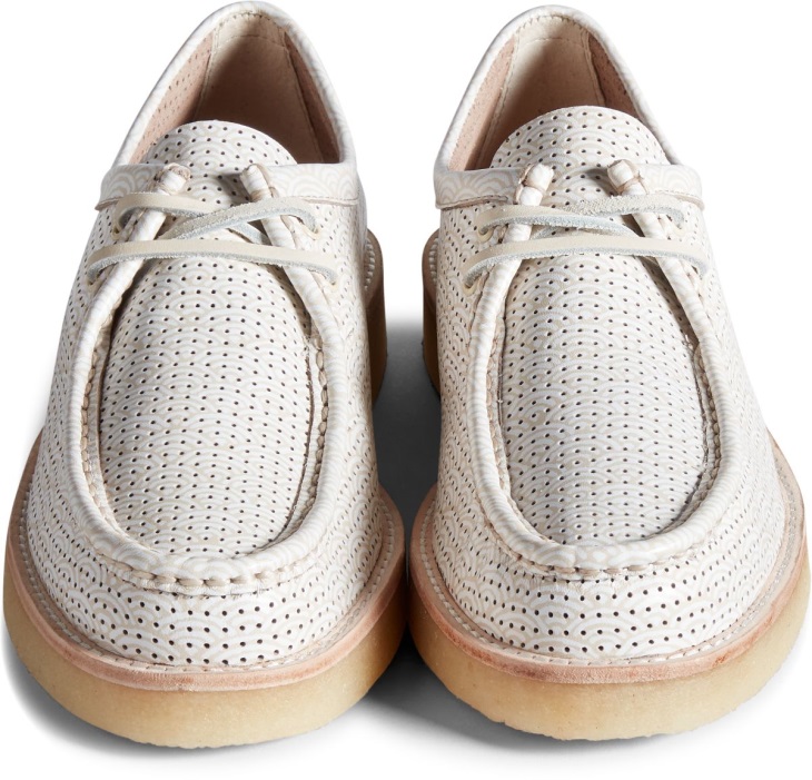 Unisex Cloud Captain's Wave Print Oxford Sperry Birch