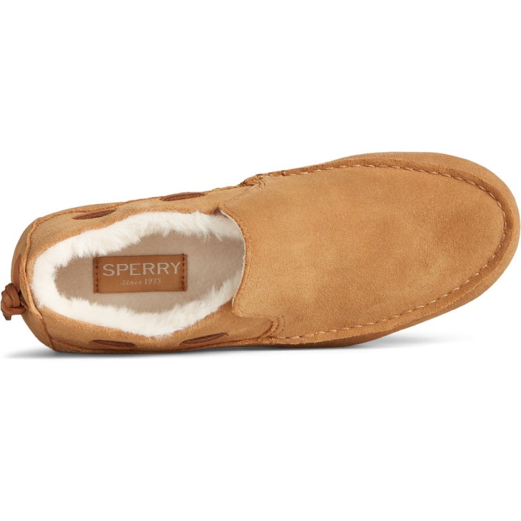 Women's Moc-Sider Basic Core Slip On Shoe Tan Sperry