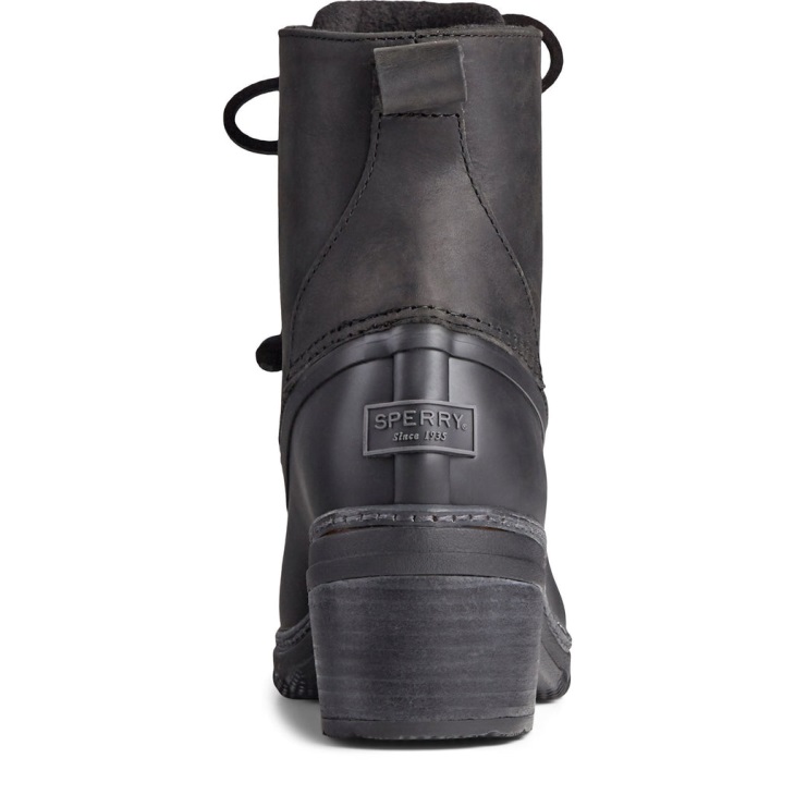 Women's Saltwater Heel Fashion Ankle Boots Sperry Black