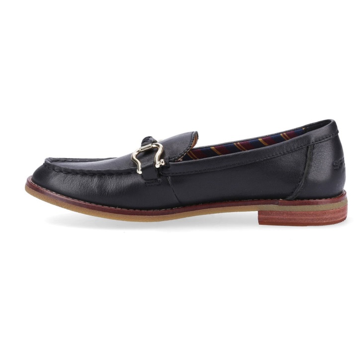 Women's Seaport Penny Plushwave Shackle Loafer Black Sperry